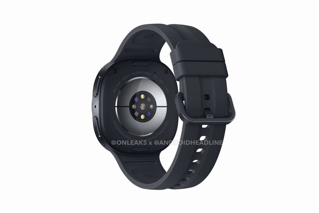 A Samsung Galaxy Watch9 grafitszürke színben - forrás: Android Headlines