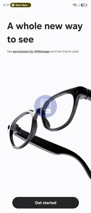 A Samsung Galaxy Glasses alkalmazás - forrás: SammyGuru
