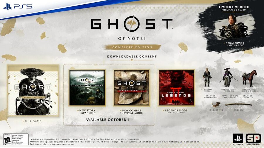 A Ghost of Yotei Complete Edition tartalmai - forr&aacute;s: Sucker Punch Productions