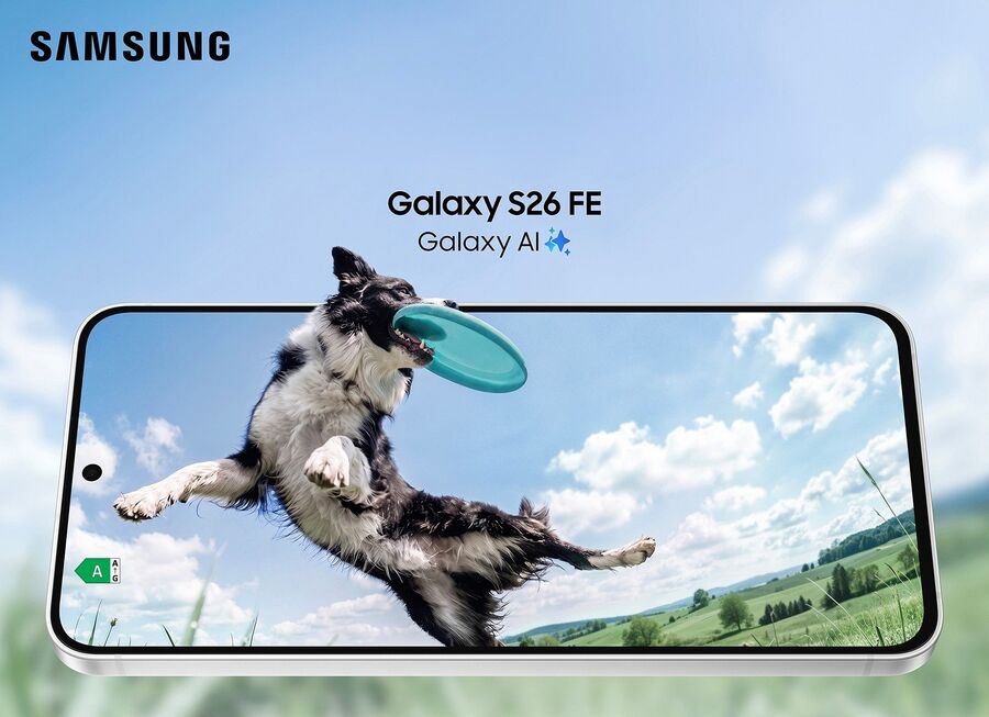 A Samsung Galaxy S26 FE - forr&aacute;s: Samsung