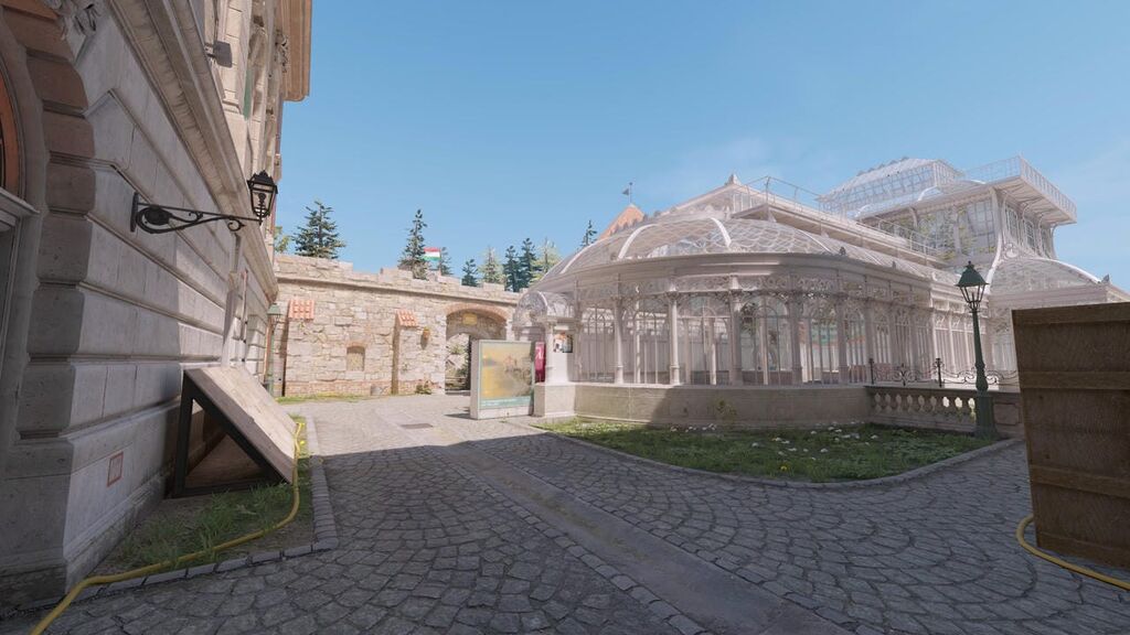 A budai várban játszódó Pearl pálya a CS2-ben - forrás: Steam / Almaas és Thomas