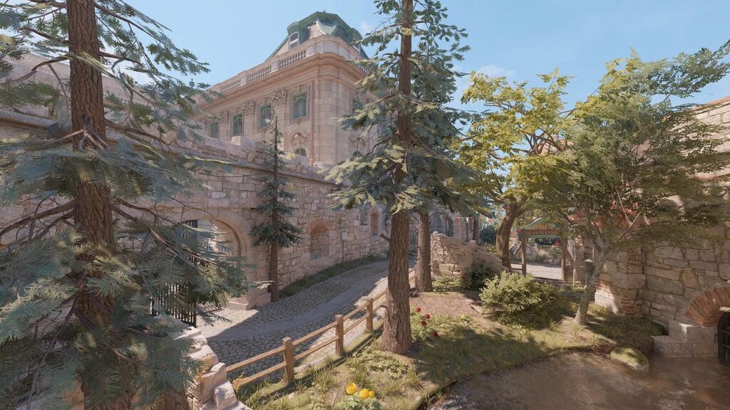 A budai várban játszódó Pearl pálya a CS2-ben - forrás: Steam / Almaas és Thomas
