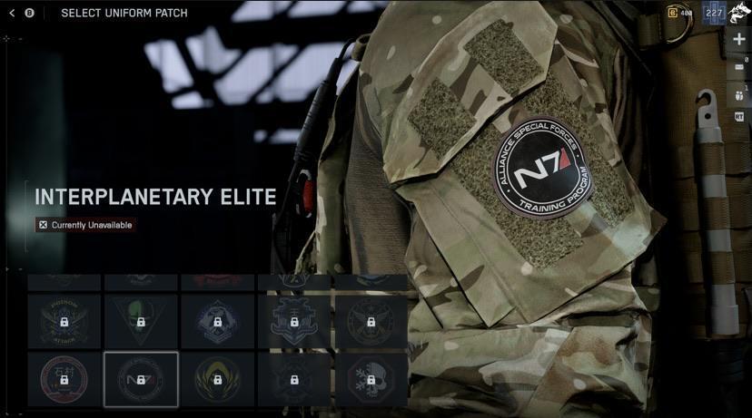 Mass Effect N7 napi felvarr&oacute; a Battlefield 6-ban - forr&aacute;s: reddit.com / hooahguy